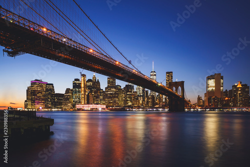Fototapeta Naklejka Na Ścianę i Meble -  Brooklyn bridge, New York city USA
