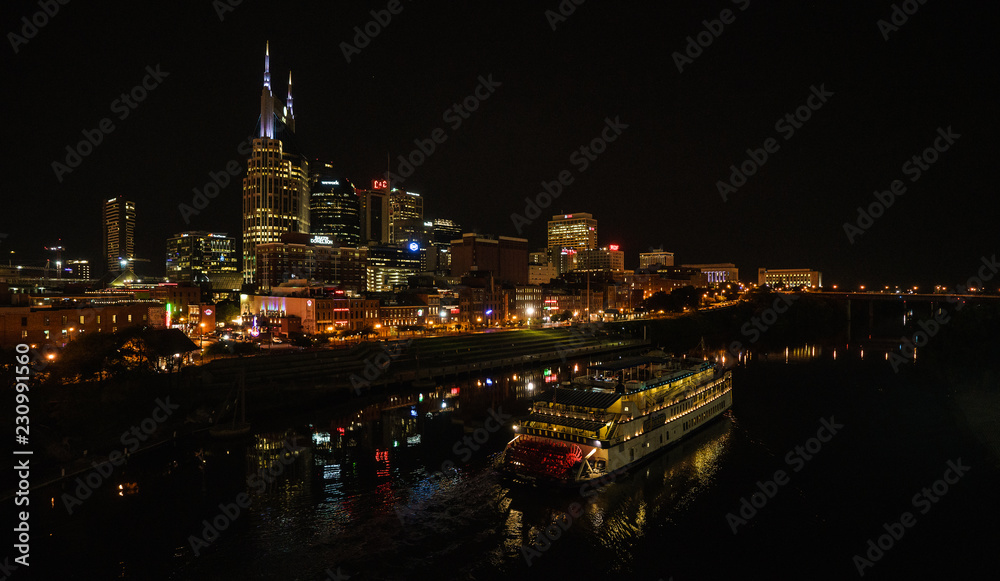 Nashville, Tennessee in der Nacht