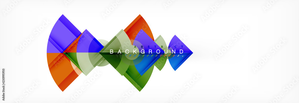 Triangles and circle geometric background Triangles and circle geometric background
