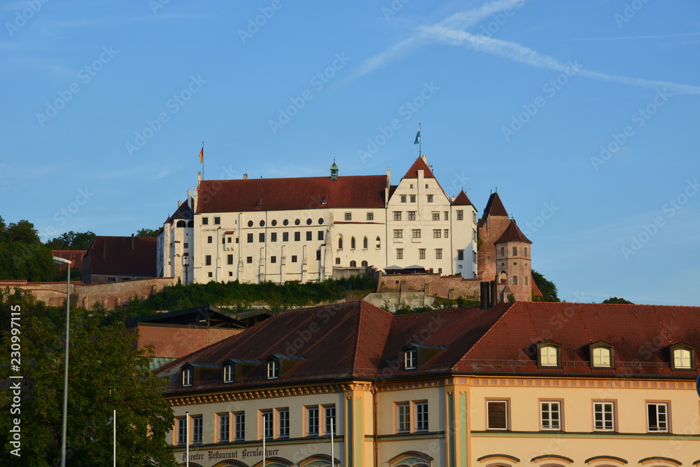 View in the city of LANDSHUT , Bavaria, region Franconia, Germany
