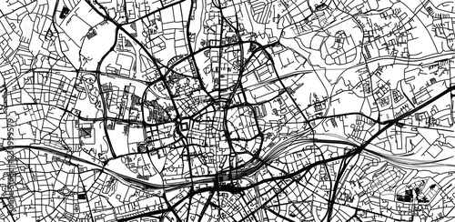 Photography Urban vector city map of Essen, Germany