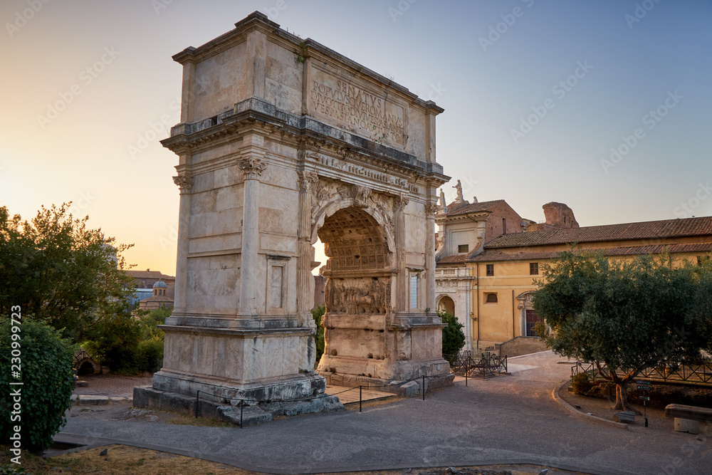 Fototapeta premium Constantine triumphal arch ancient history roman architecture heritage monument tourism cultural landmark