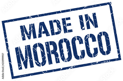 made in Morocco stamp