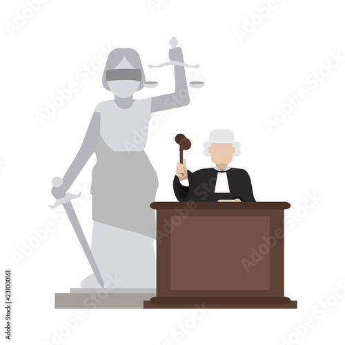 Judge on podium