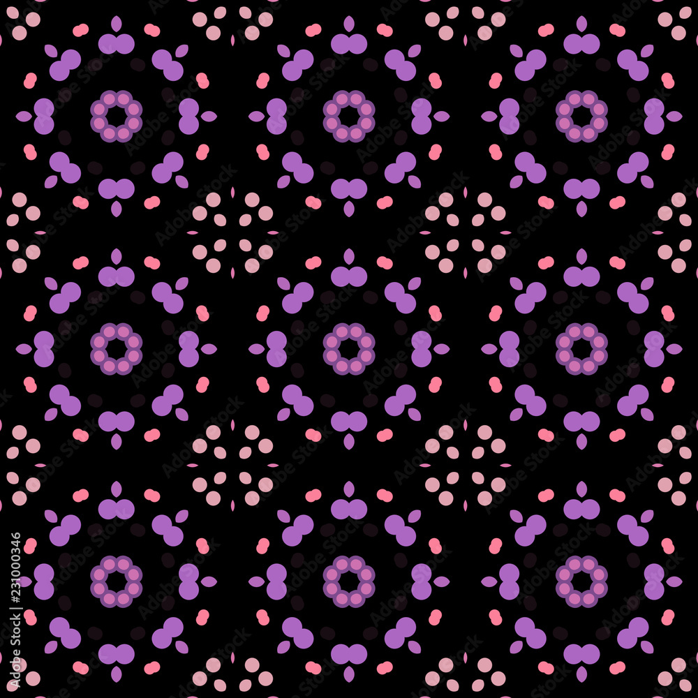 Seamless abstract pattern background with a variety of colored circles. Seamless abstract pattern background with a variety of colored circles.