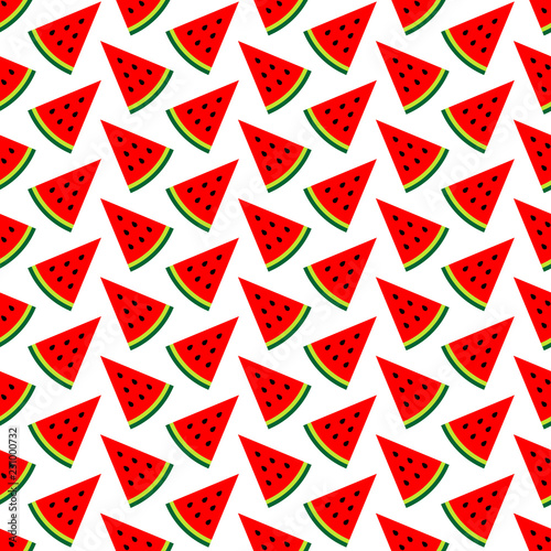 Seamless Melon Pieces Pattern Color