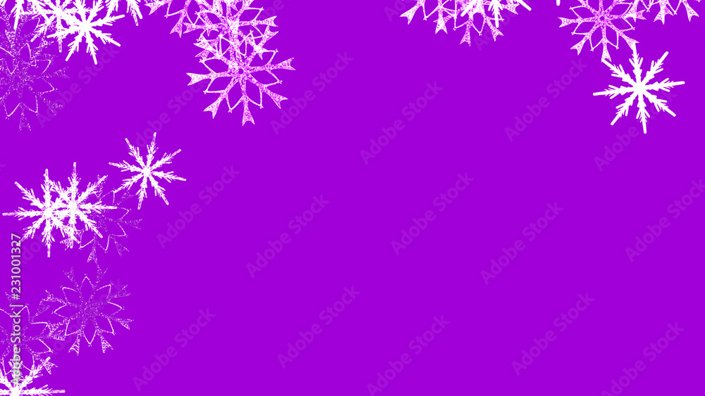 Abstract background with a variety of colorful snowflakes. Big and small. Abstract background with a variety of colorful snowflakes. Big and small.