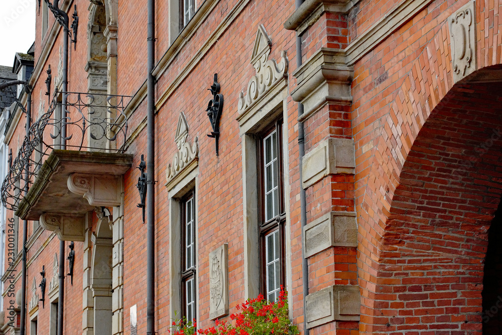 Naklejka premium Glückstadt an der Elbe Rathaus Fassade