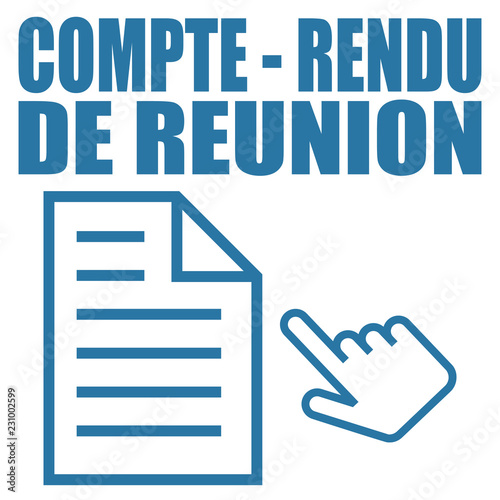 Logo compte-rendu de réunion.