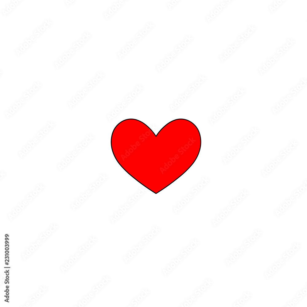 Heart icon vector illustration.
