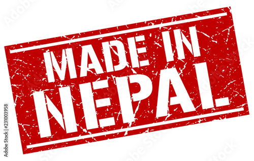 made in Nepal stamp