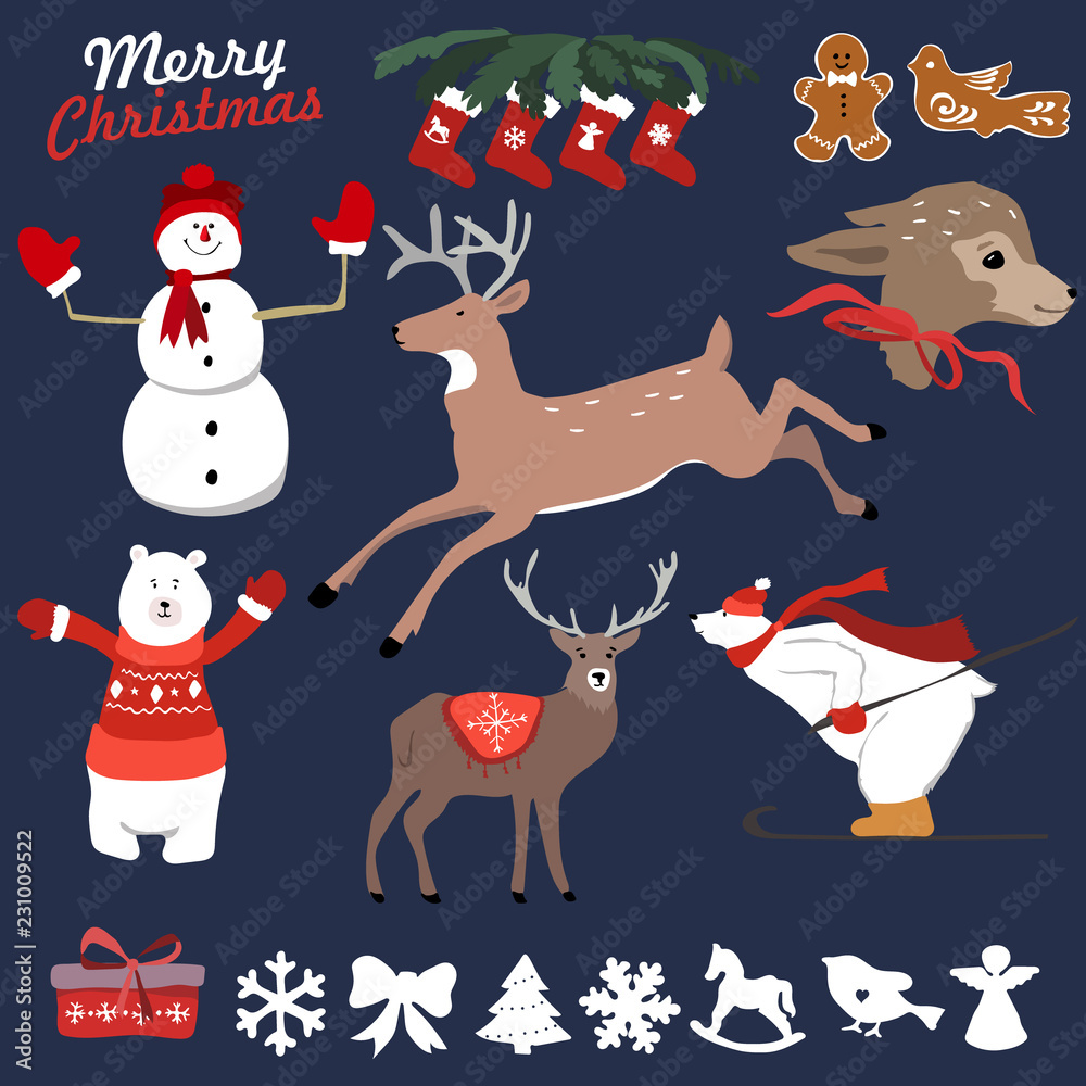 Merry Christmas and Happy New Year sticker label decorations modern style vector postcard template. Stylish concept icons set of Xmas and winter holidays. Collection of celebration object and item. Merry Christmas and Happy New Year sticker label decorations modern style vector postcard template. Stylish concept icons set of Xmas and winter holidays. Collection of celebration object and item.