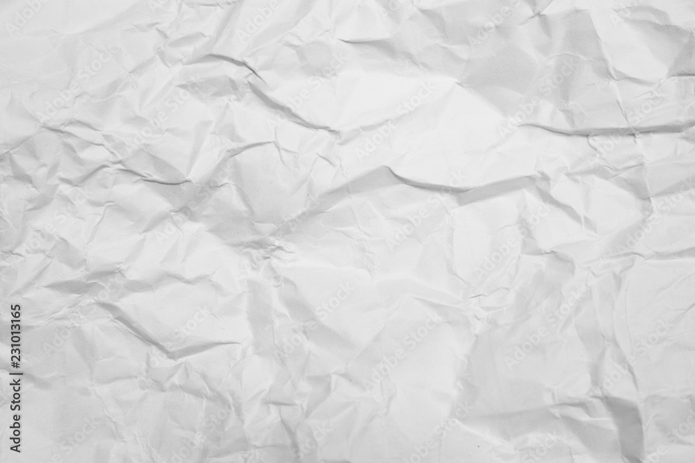 Naklejka premium background of crumpled white paper