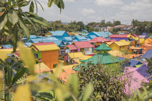 The Rainbow Village in Malang, Indonesia photo