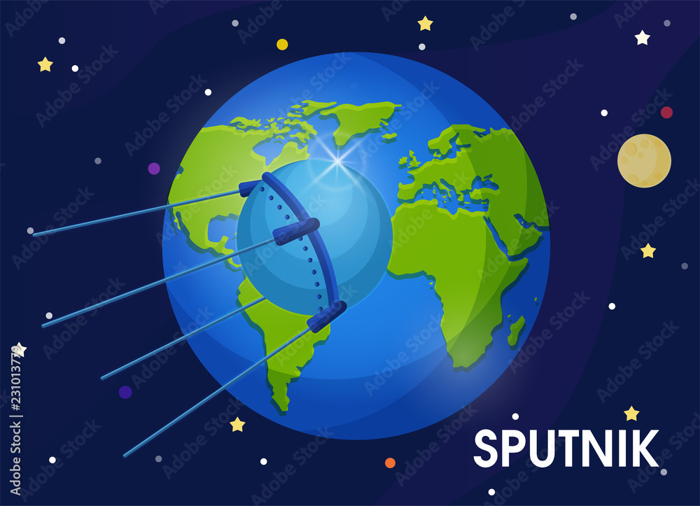 The first satellite from the Soviet Union was sent to orbit the Earth. The first satellite from the Soviet Union was sent to orbit the Earth.