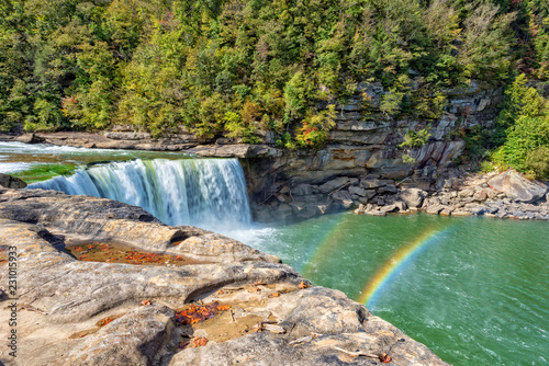 Rainbow At Cumberland Falls In Kentucky photo