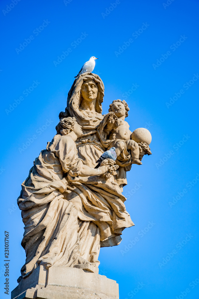 Obraz premium Statue du Pont Charles de Prague