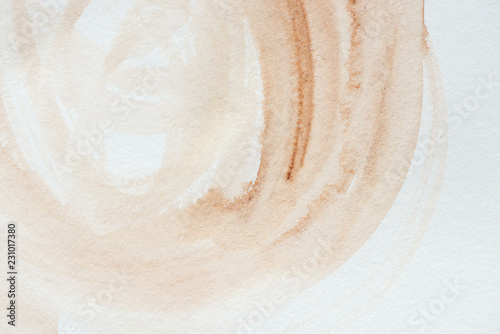 close up of abstract brown watercolor background