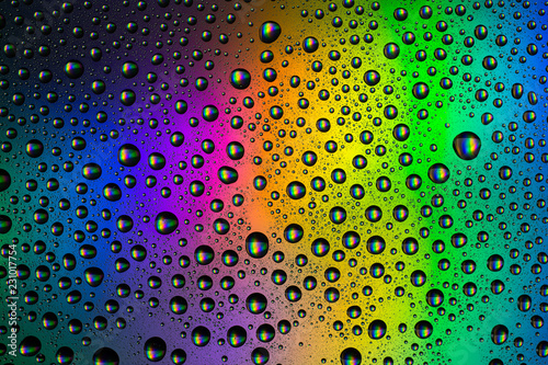 colorful water droplets  background  abstraction