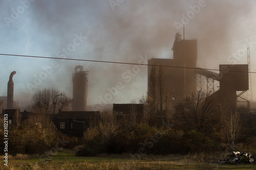 heavy pollution factory photo