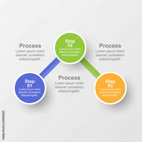 Infographic design template with option or step for business presentation