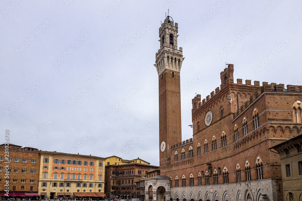 town hall in Siena in Tuscany