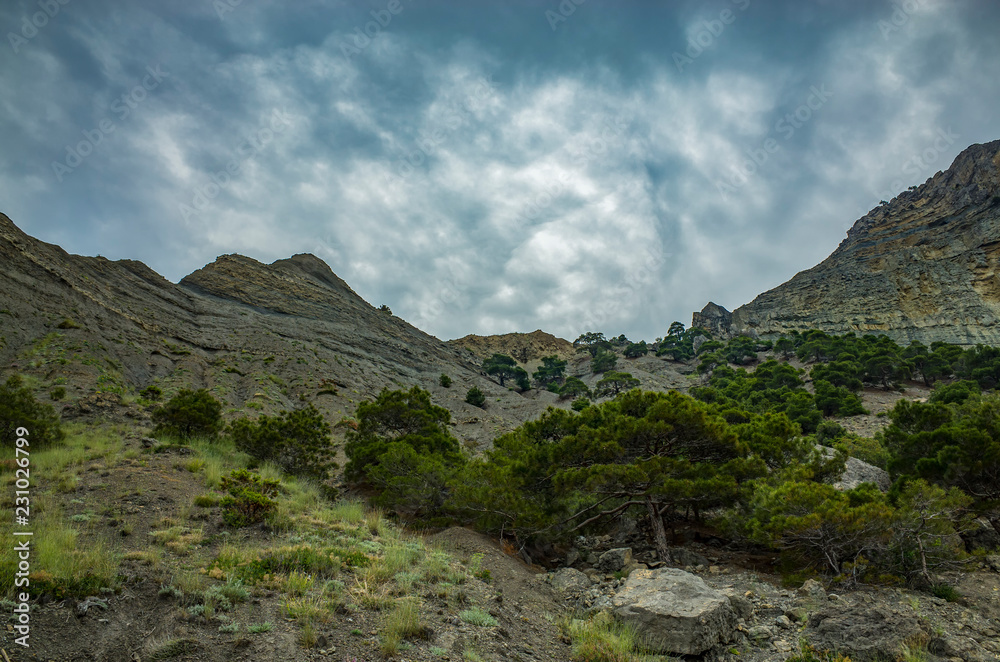 Mountain range, New World, Crimea.