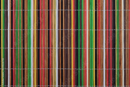 colorful stripe bamboo wall texture background