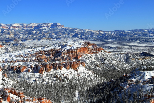 Winter Snow in Bryce Canyon National Park, Utah