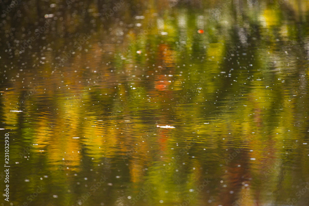 calm autumn river with reflections calm autumn river with reflections