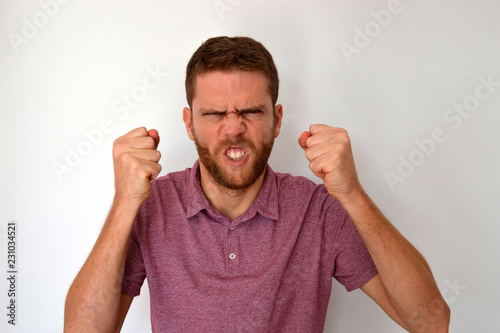 Cuadro en lienzo Homme en colère