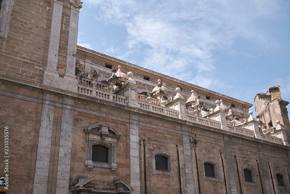 Palermo, Italy - September 07, 2018 : View of San Giuseppedei teatini church