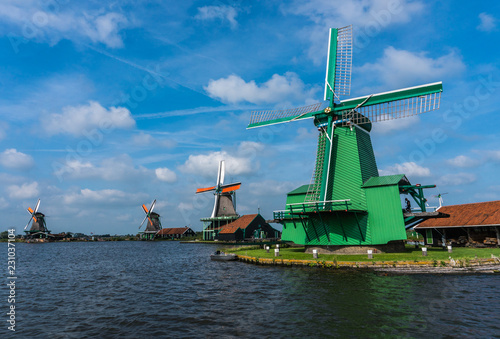 Zaanse Schans Windmills - famous historical sightseeing near the Amsterdam
