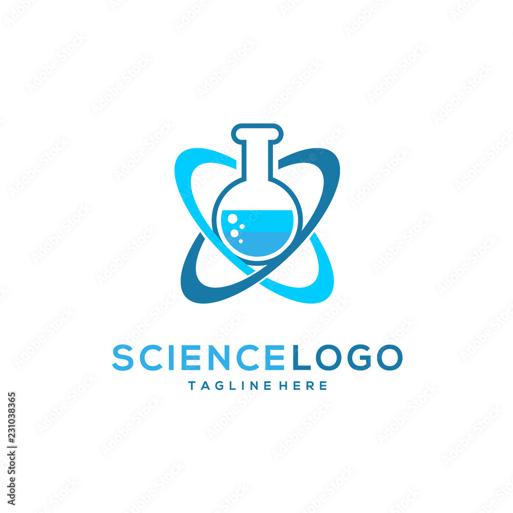 Natural Lab Logo design concept, Technology Science logo template