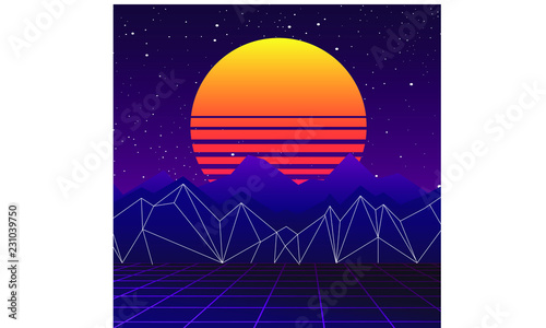 stock vector  eighties retro neon style ultra violet vintage style disco design fashion party