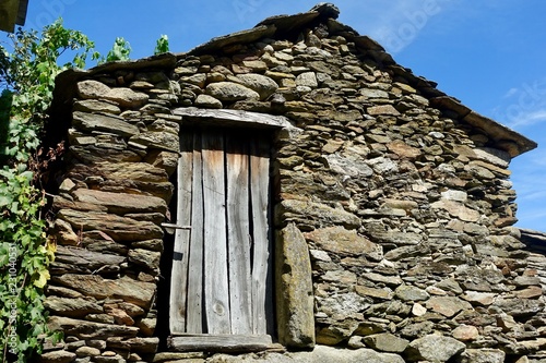 Old schist stone building