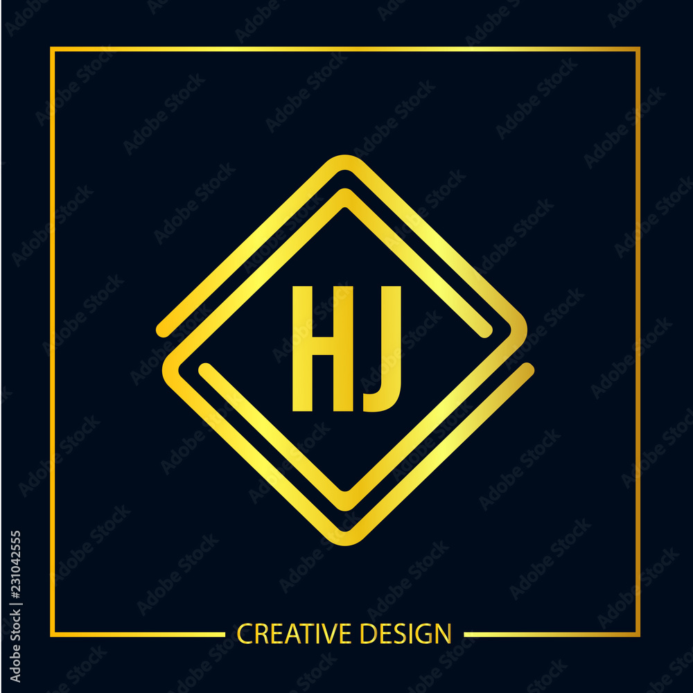 Initial Letter HJ Logo Template Design Vector Illustrator Initial Letter HJ Logo Template Design Vector Illustrator