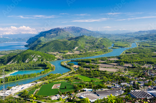 Panoramic view of rural France