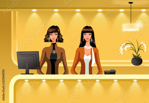 Portrait of a receptionist