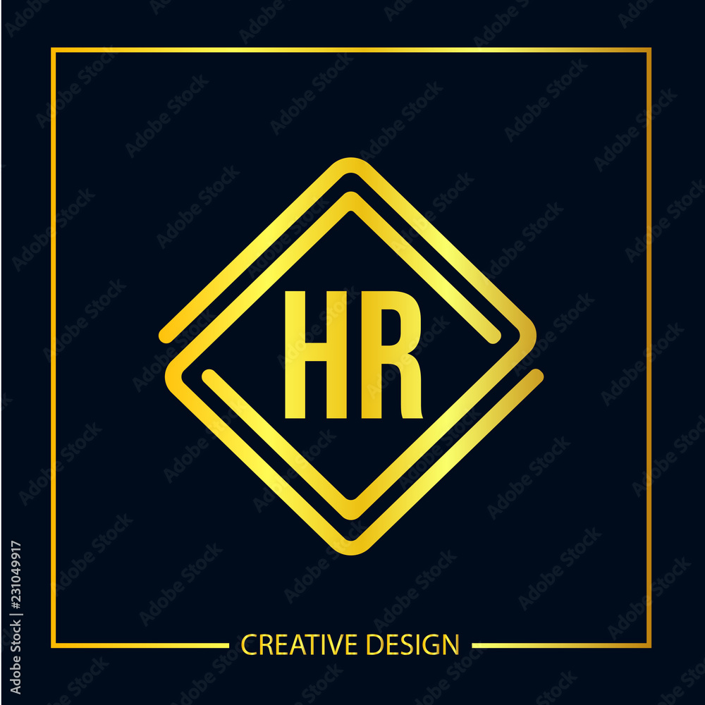 Initial Letter HR Logo Template Design Vector Illustrator Initial Letter HR Logo Template Design Vector Illustrator