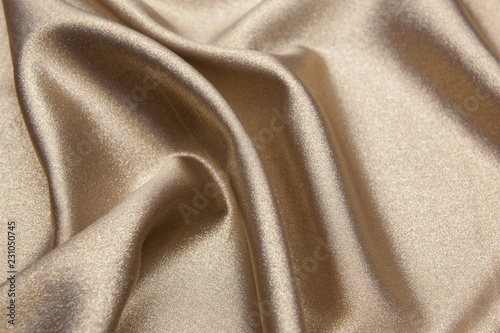 Golden silky textile 