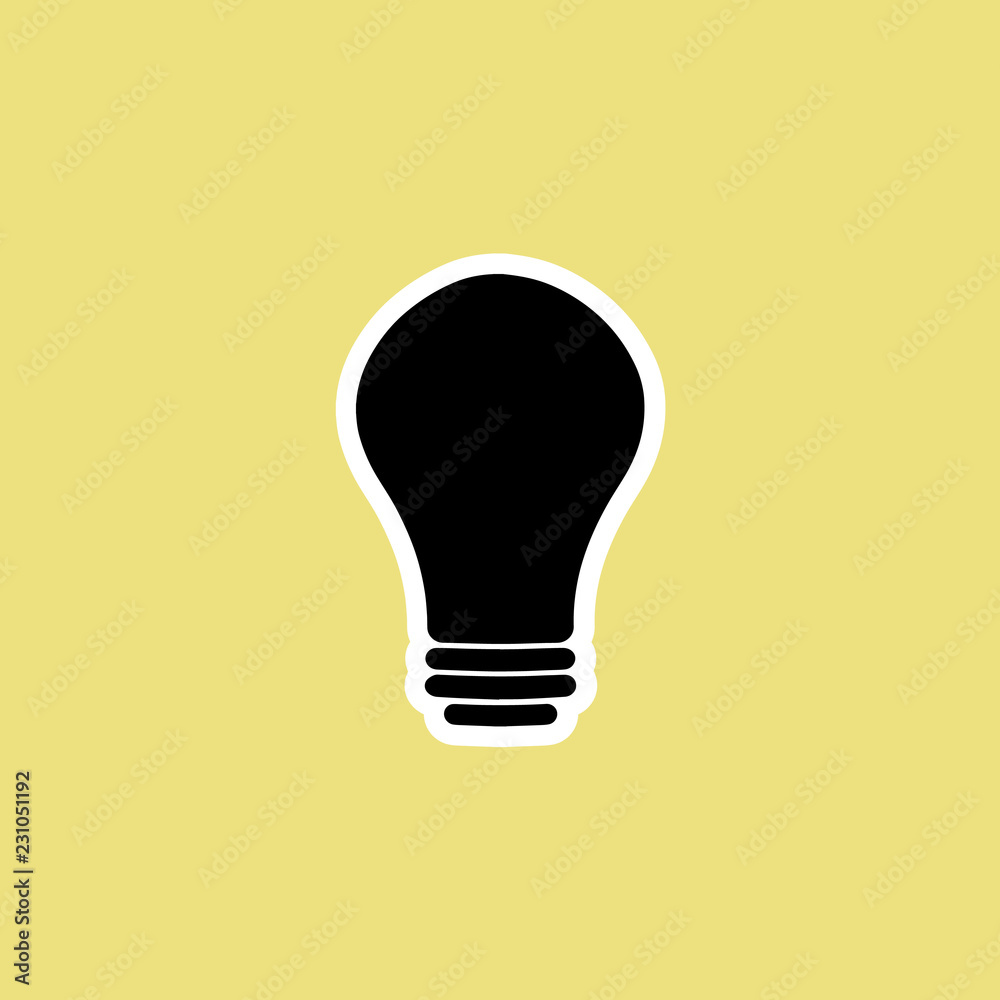 light bulb icon. vector illustration light bulb icon. vector illustration