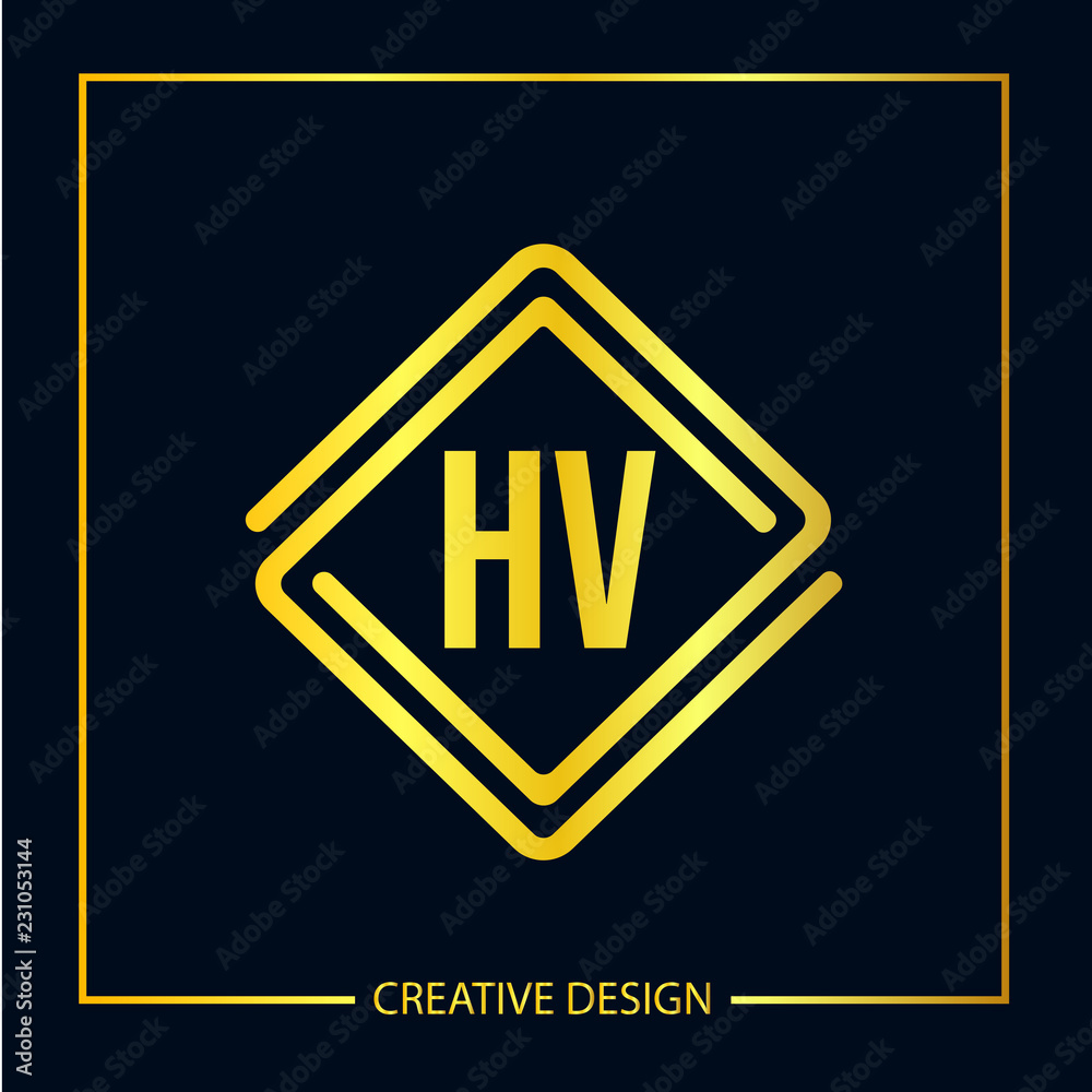 Initial Letter HV Logo Template Design Vector Illustrator Initial Letter HV Logo Template Design Vector Illustrator