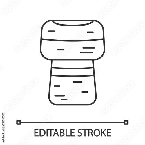 Wine cork linear icon