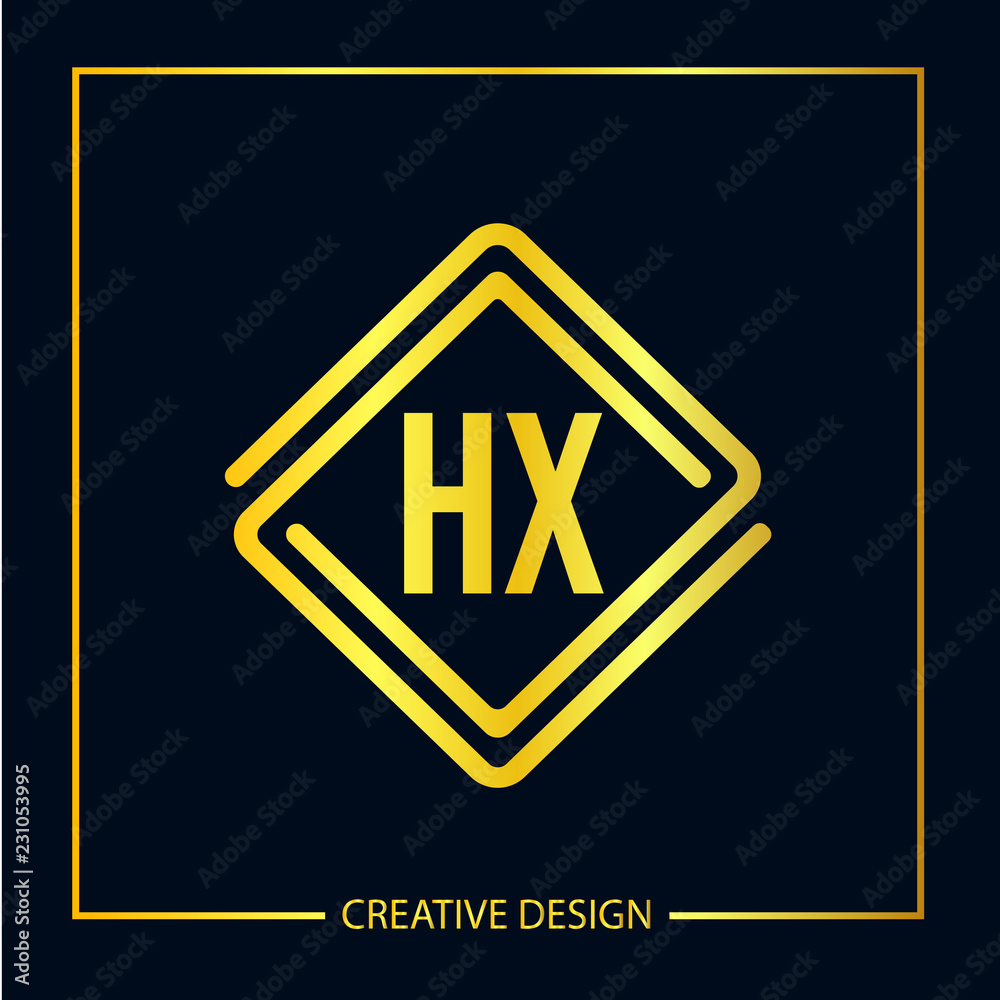 Initial Letter HX Logo Template Design Vector Illustrator Initial Letter HX Logo Template Design Vector Illustrator