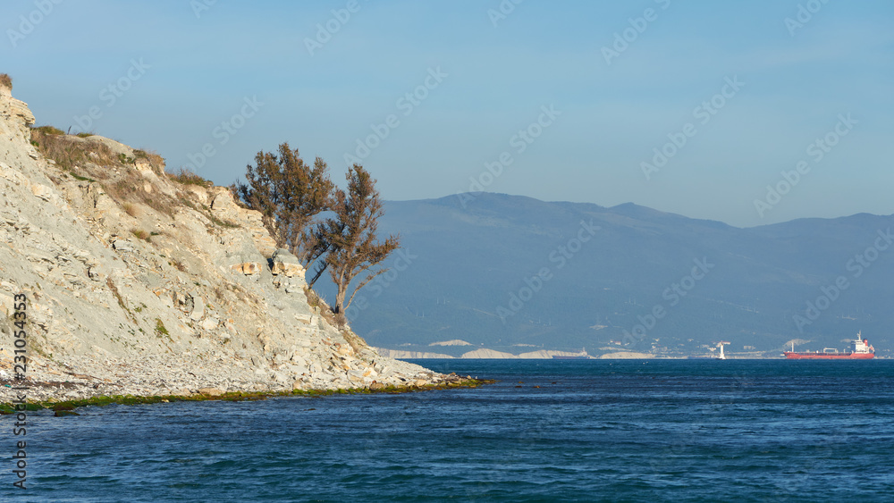 Naklejka premium Nature and view of the Black Sea coast