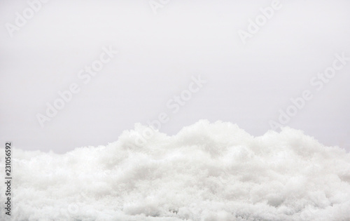 surface of the white fresh snow winter background for design