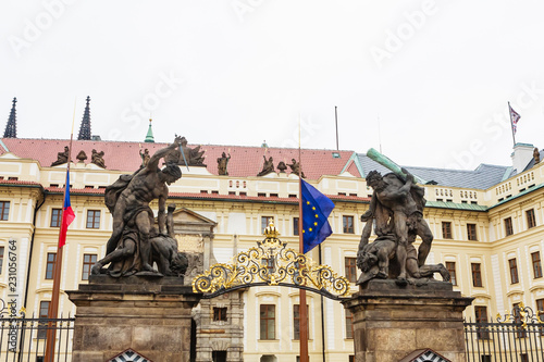 Entrance in Royal Palace in Prague, Czech Republic