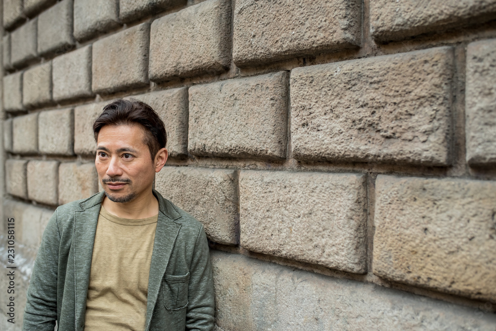 Obraz premium Portrait of an asian man