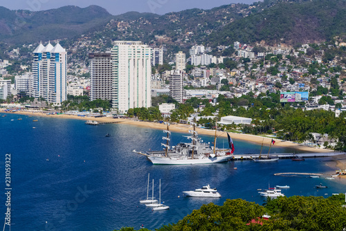 Slika na platnu Acapulco Mexico Pacific Ocean View of the Port and La Costera